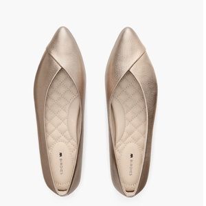 Birdies The Goldfinch Leather Flats NEW $130